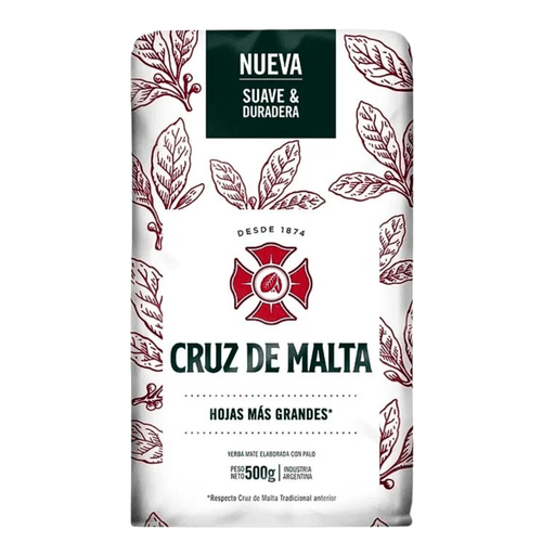 Cruz de Malta Yerba Mate Herbal 500g - Sabores Market