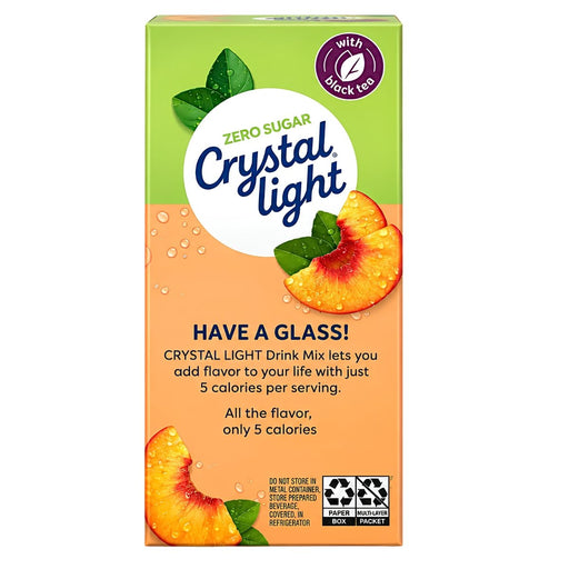 Crystal Light Mezcla de bebida de Te helado de Melocoton - Sabores Market