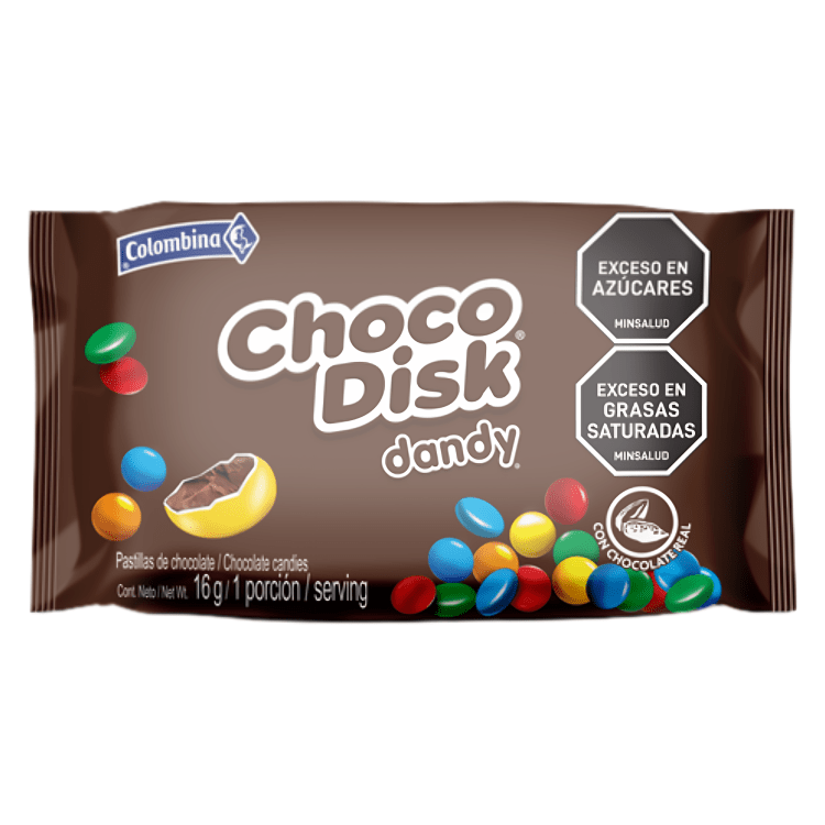 Dandy Choco Disk 16g - Sabores Market