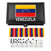 Domino Venezuela 7 estrellas Láminas de acrílico estuche de cuero - Sabores Market