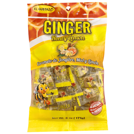 El Gustazo Caramelo de Gengibre Miel y Limón 171g - Sabores Market