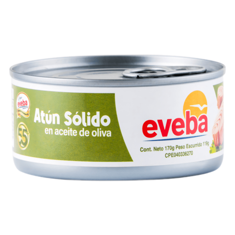 Eveba Atún Sólido en Aceite de Oliva 170g - Sabores Market