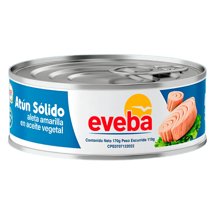 Eveba Atún Sólido en Aceite Vegetal 170g - Sabores Market