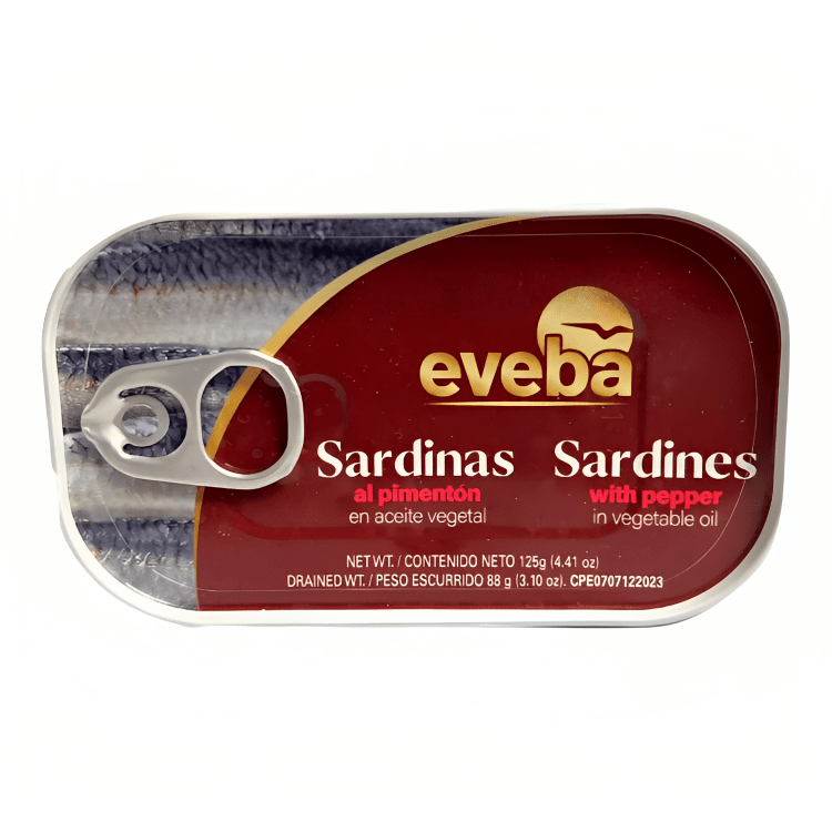 Eveba Sardinas En Aceite Vegetal 125g - Sabores Market