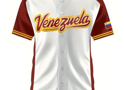 Franela Venezuela Beisbol Vinotinto - Acuña - Sabores Market