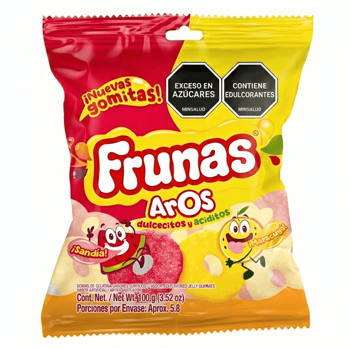Frunas Aros Sandia y Maracuya 100gr - Sabores Market
