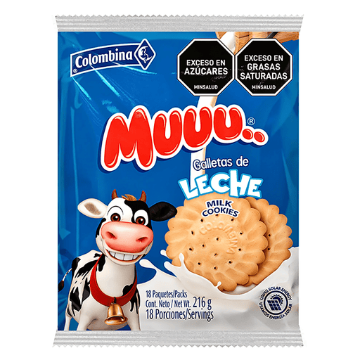 Galleta Colombina MUU - 18 Unidades - Sabores Market
