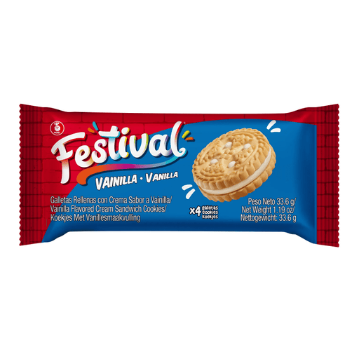 Galleta Festival Vainilla 33.6g - Sabores Market