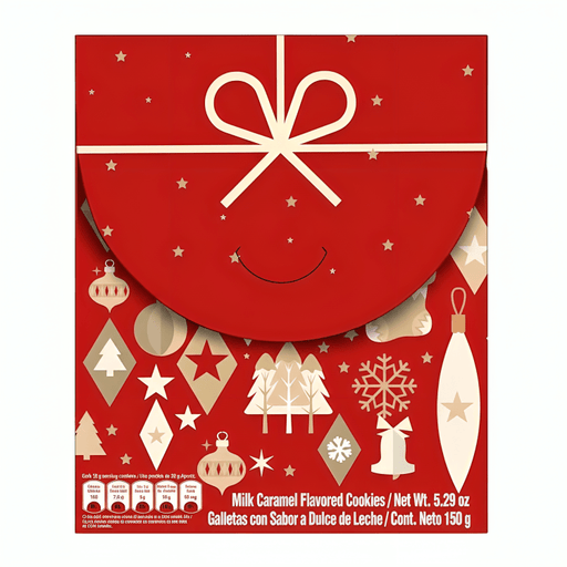 Galletas Navideñas DUX con Sabor a Dulce de Leche 150g - Sabores Market