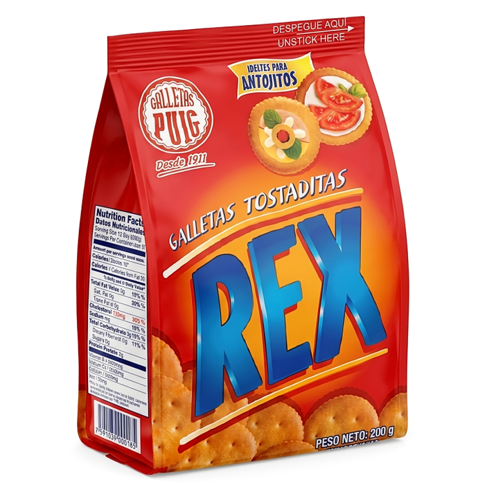 Galletas Tostaditas REX 200g - Sabores Market