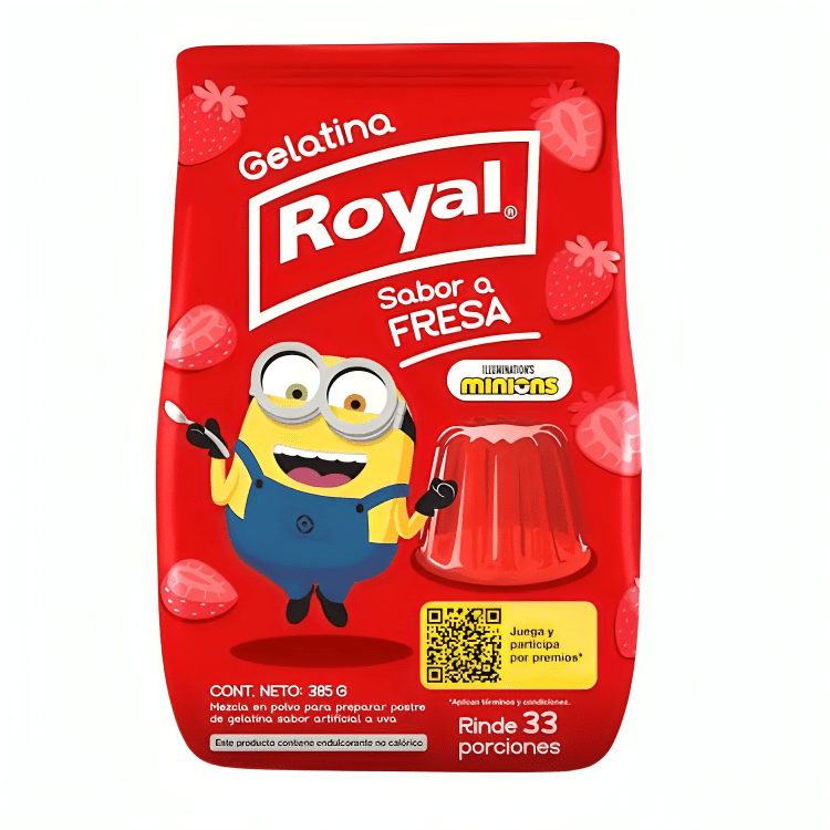 Gelatina Royal Sabor a Fresa 380g - Sabores Market