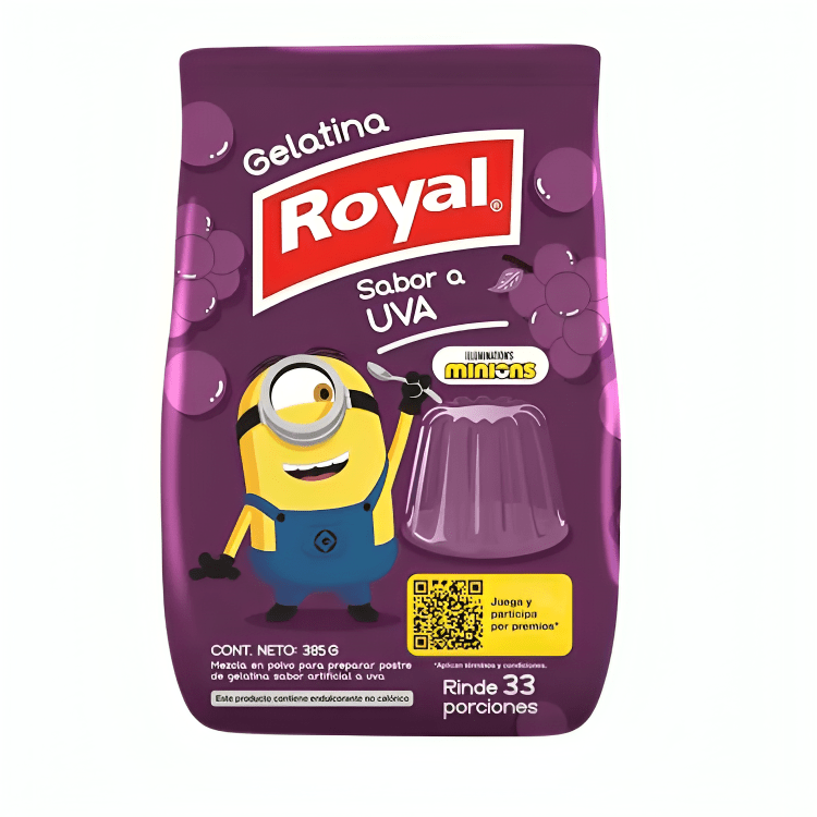 Gelatina Royal Sabor a Uva 380g - Sabores Market