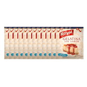 Gelatina Royal Sin Sabor 11g - Caja de 12 Sobres - Sabores Market