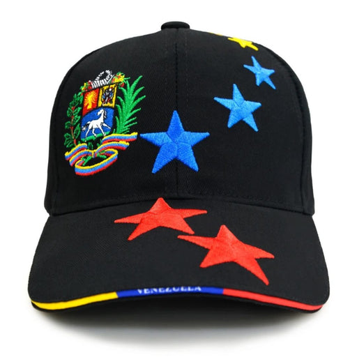 Gorra de Venezuela Negra 7 Estrellas - Sabores Market