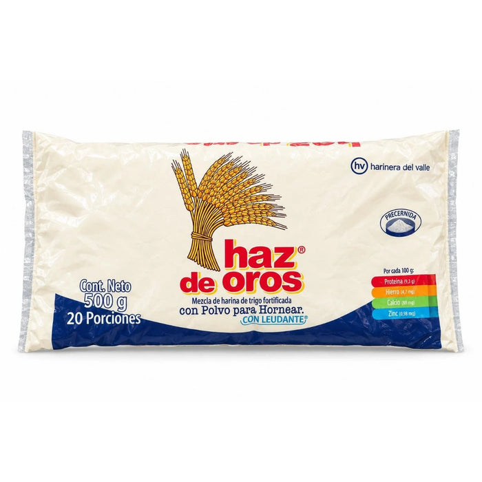 Haz de oros Mezcla de Harina con Polvo para Hornear Leudante 500g - Sabores Market