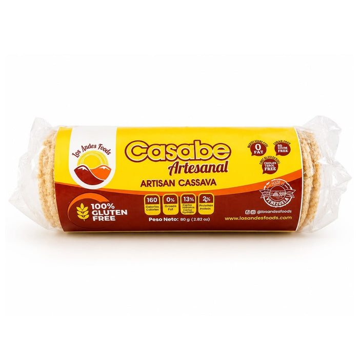Los Andes Foods Casabe Arsenal en Cilindro 80g - Sabores Market
