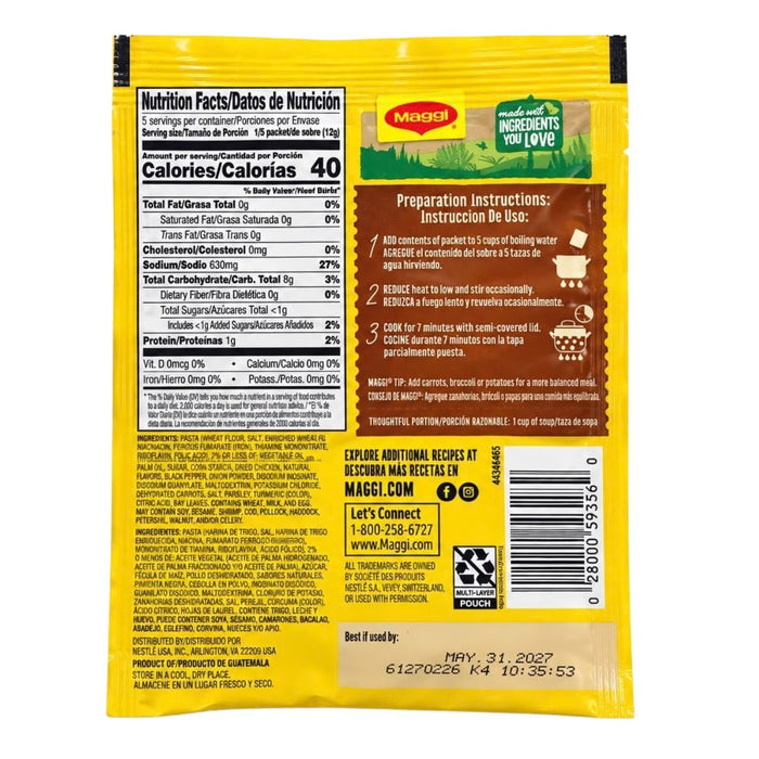 Maggi Sopa Criolla Gallina con Fideos 60,1g - Sabores Market