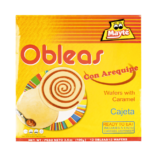 Mayté Obleas Con Arequipe - 12 Unidades - Sabores Market
