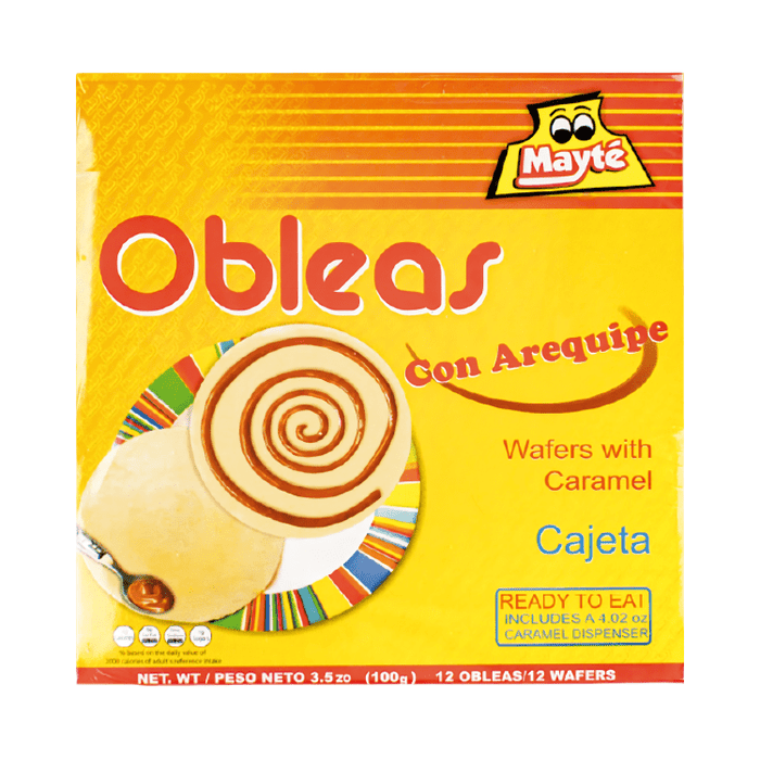 Mayté Obleas Con Arequipe - 12 Unidades - Sabores Market