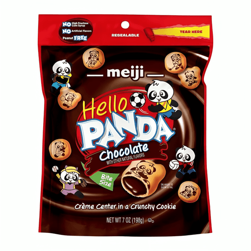 Meji Hello Panda Chocolate 198g - Sabores Market