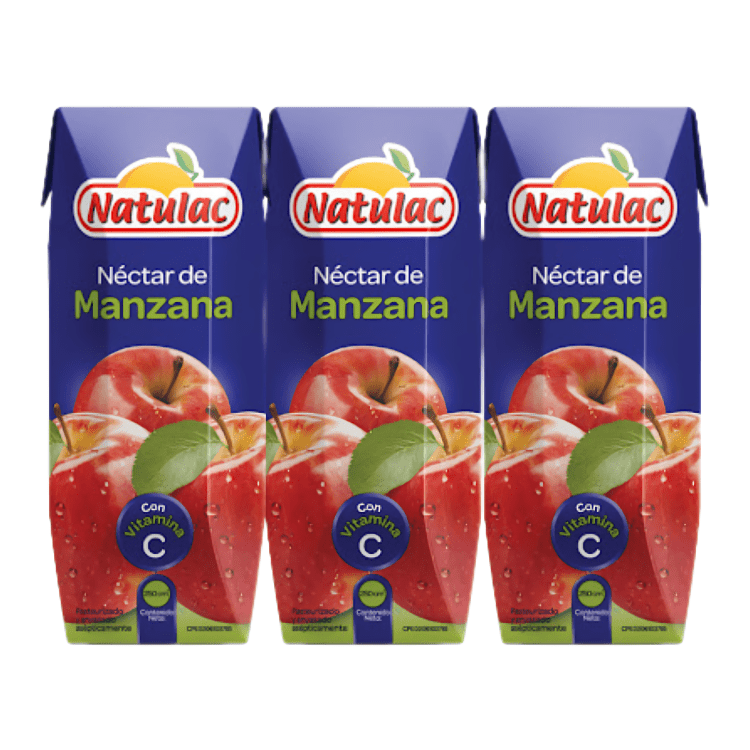 Natulac Jugo Manzana - 3 Pack - Sabores Market