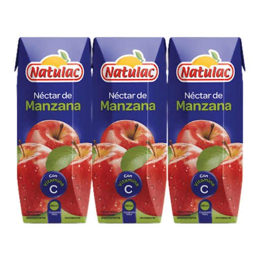 Natulac Jugo Manzana - 3 Pack - Sabores Market