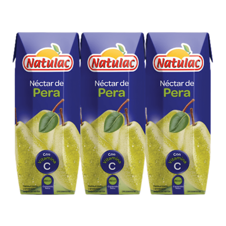 Natulac Jugo Pera - 3 Pack - Sabores Market