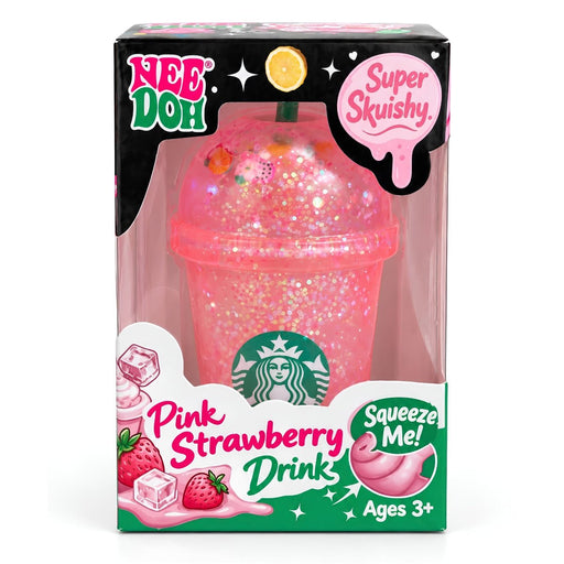 NeeDoh Squishy Pink Strawberry Drink Juguete Antiestres - Sabores Market