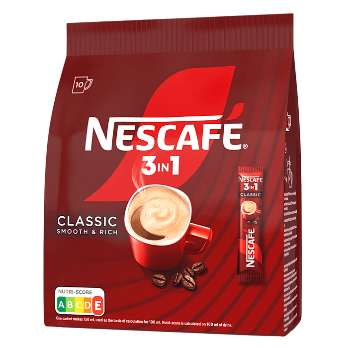 Nescafe Café Instantaneo 3 en 1 - 10 x 16,5g - Sabores Market