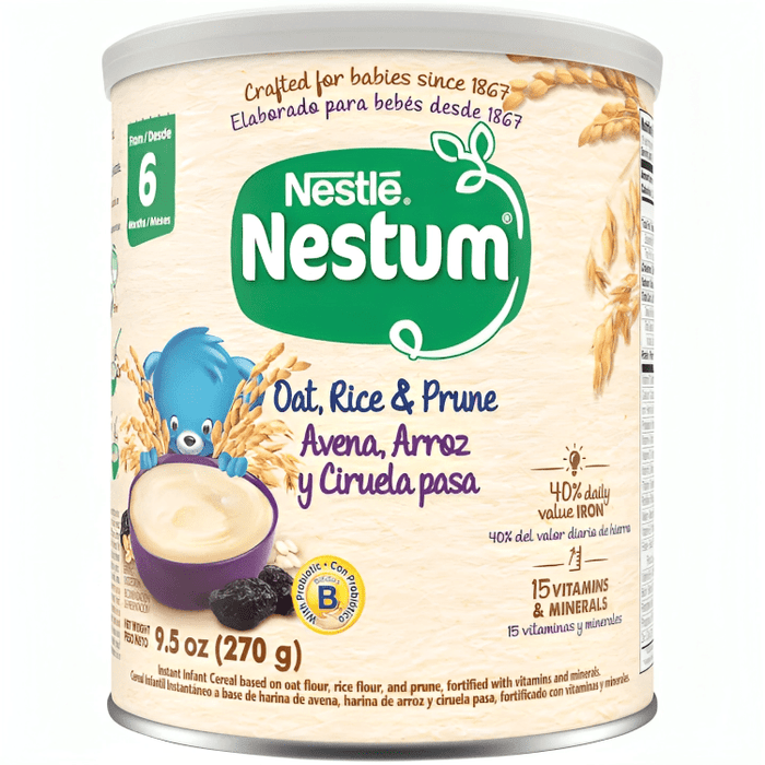 Nestlé Nestum Avena, Arroz y Ciruela Pasa 270g - Sabores Market