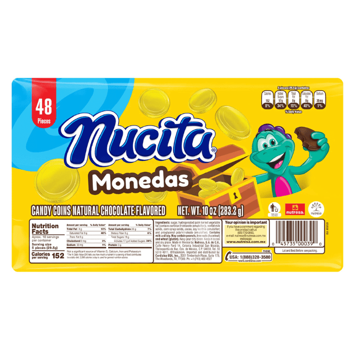 Nucita Monedas 283.2g - Sabores Market