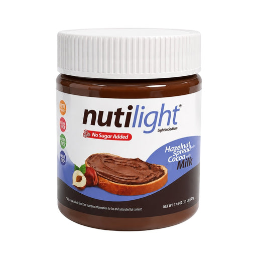 Nutilight Crema de Avellana con Cacao y Leche Sin Azucar 500g - Sabores Market