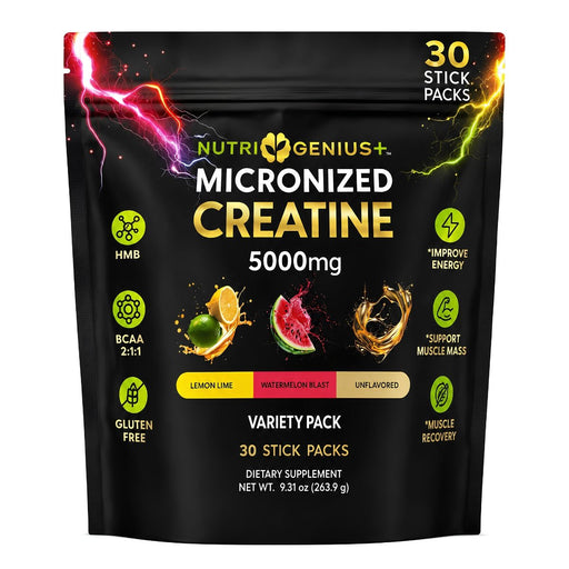 Nutri Genius+ Creatina Micronizada en Polvo 263.9g - Sabores Market