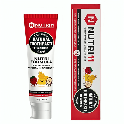 Nutri11 Crema Dental para Niños sabor Fresa 100g - Sabores Market