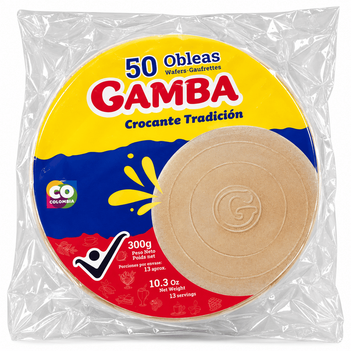 Obleas Gamba - 50 Unidades - Sabores Market