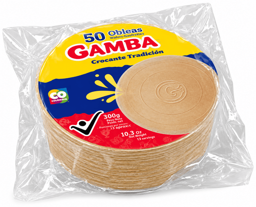 Obleas Gamba - 50 Unidades - Sabores Market