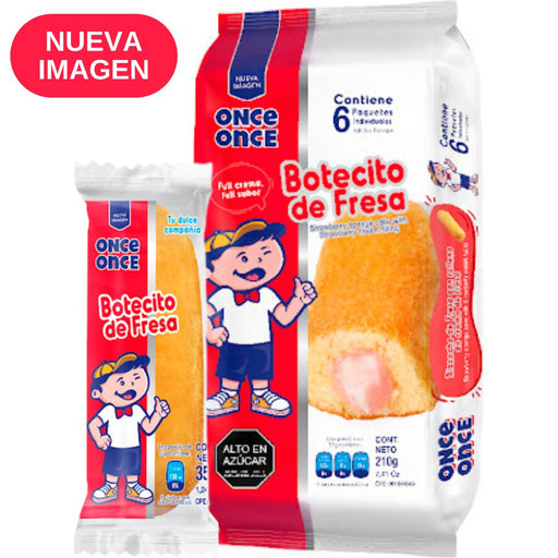 Once Once Botecito Fresa - 6 Unidades - Sabores Market