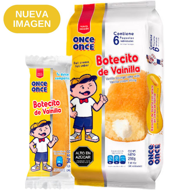 Once Once Botecito Vainilla - 6 Unidades - Sabores Market