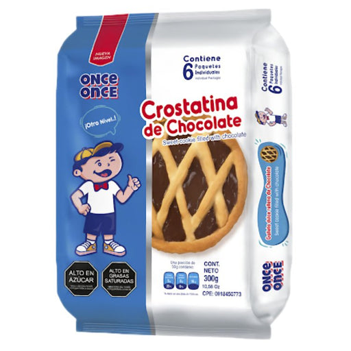 Once Once Crostatina de Chocolate - 6 Unidades - Sabores Market