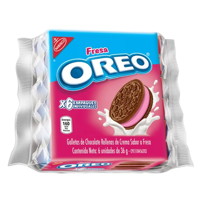 Oreo Fresa Venezolana - 6 Empaques - Sabores Market