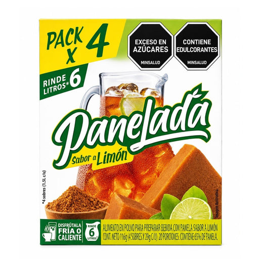Panelada Sabor a Limon - Pack de 4 Und x 26g - Sabores Market