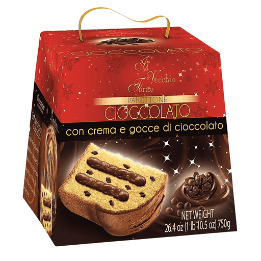 Panettone Gioccolato con Crema de Chocolate 750g - Sabores Market