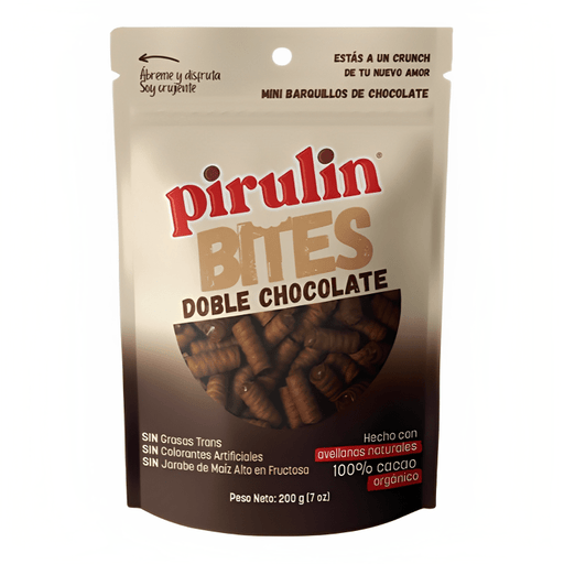 Pirulin Bites Doble Chocolate 200g - Sabores Market