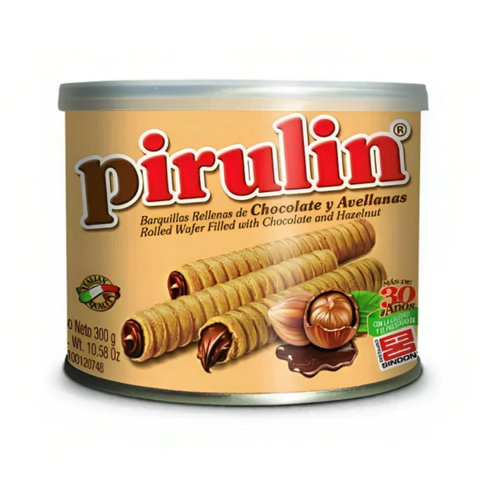Pirulin Barquillas rellenas de Chocolate y Avellana 300g