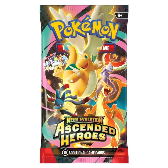 Pokémon TCG Mega Evolution Ascended Heroes - 10 Cartas - Sabores Market