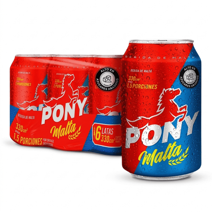 Pony Malta 330ml - Six Pack - Sabores Market