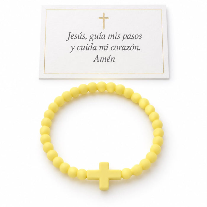 Pulsera Cruz de Plastico - Sabores Market