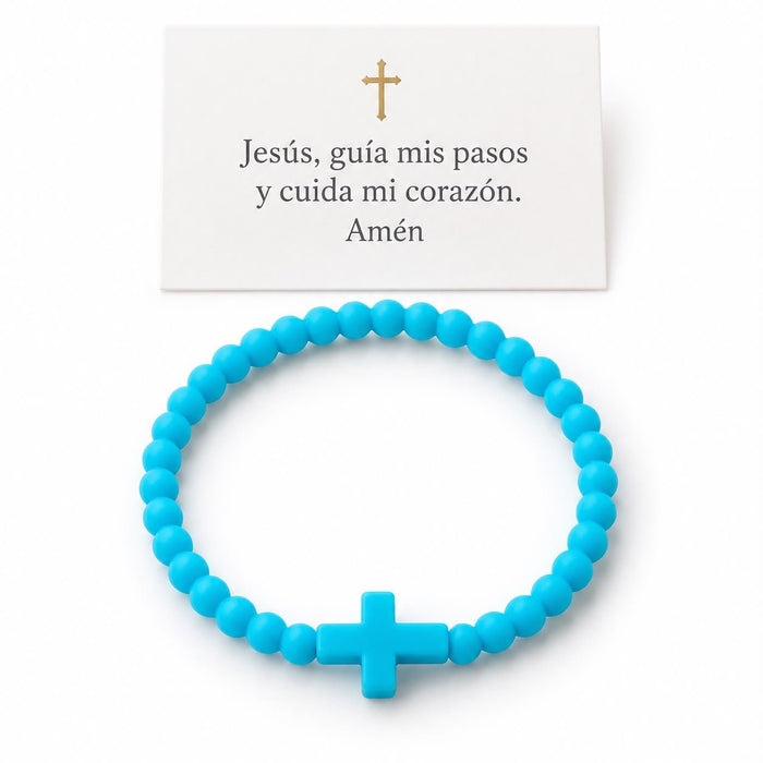 Pulsera Cruz de Plastico - Sabores Market
