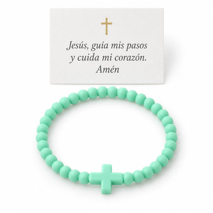 Pulsera Cruz de Plastico - Sabores Market