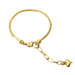 Pulsera de Cadena de Serpiente Dorada con Dije de Corazón - Sabores Market